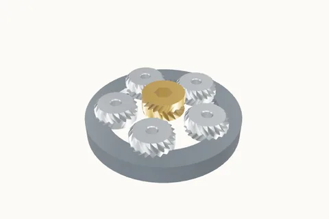 3D-модель: Планетарный ряд